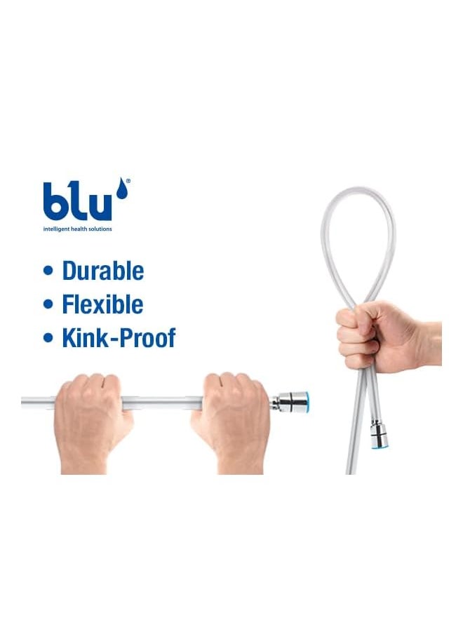 Raxoom Chromolux Shower Hose, Blu Ionic Shower Filter Handheld Shower Hose, 150Cm Long (59 Inch)  - Image 4