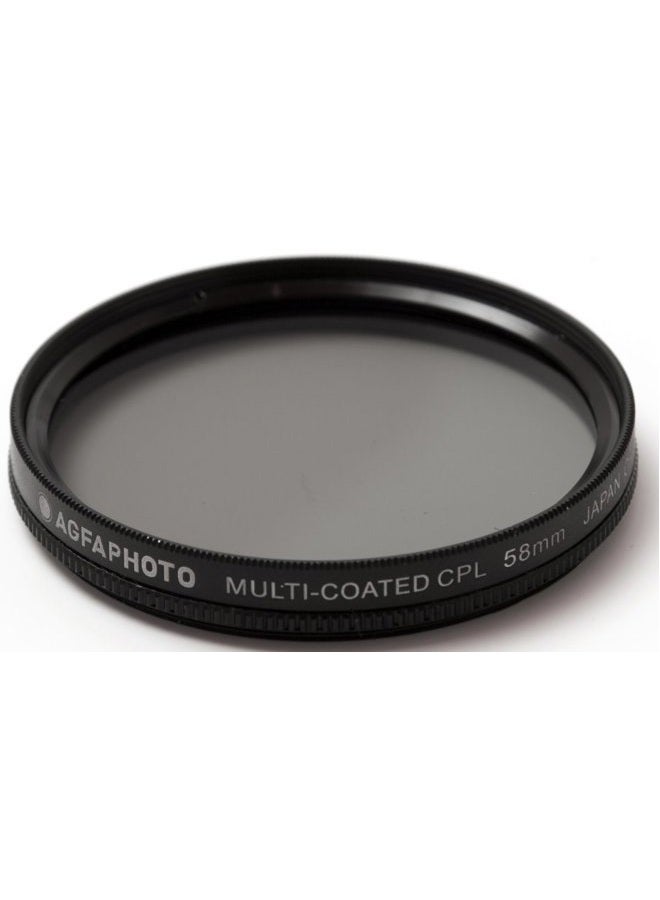 AgfaPhoto فلتر AGFA بقطر 58 مم متعدد الطلاءات قطبي دائري (CPL) - Image 1