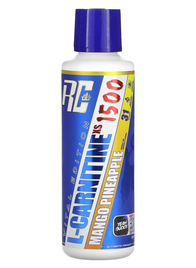 RONNIE COLEMAN Vital Edition LCarnitine XS 1500 Mango Pineapple 16 fl oz (473.28 ml) 