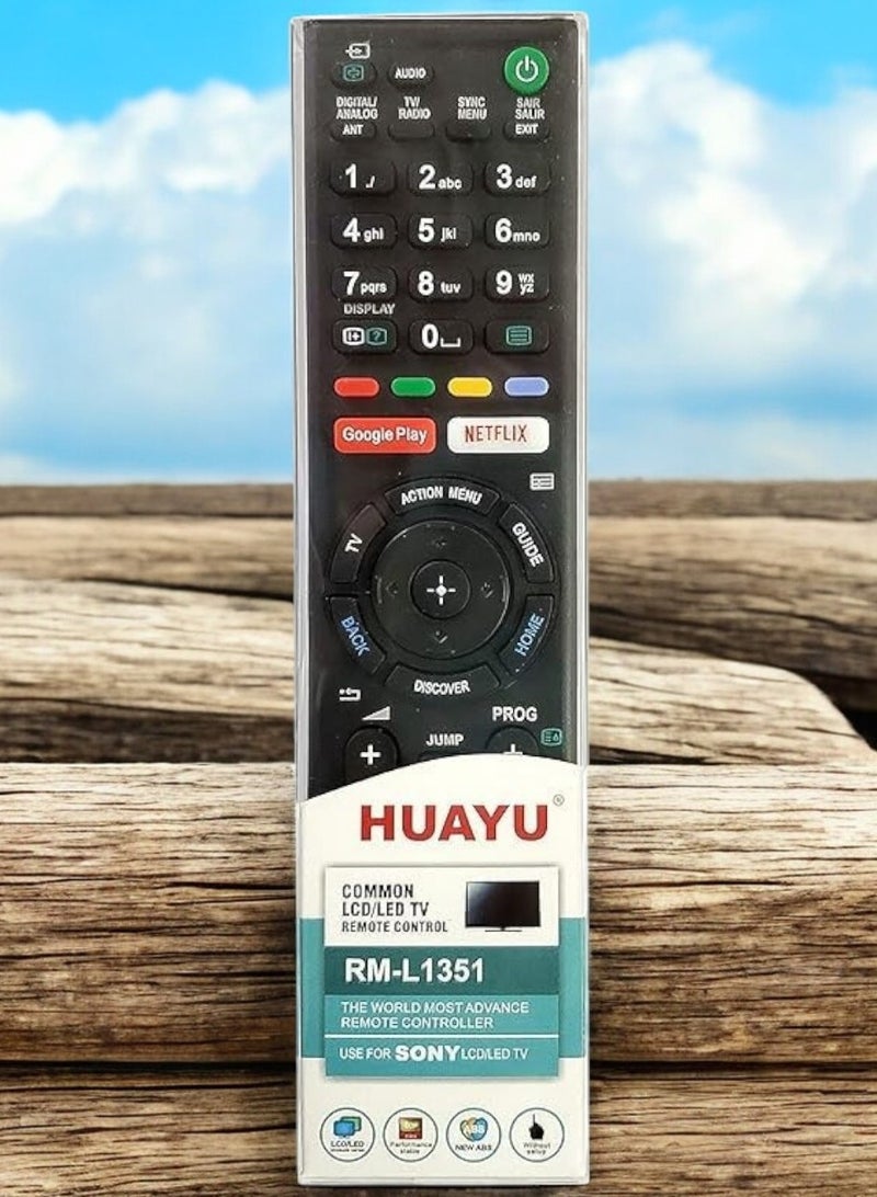 Huayu RM-L1351 Universal Remote Control for LCD/LED TV with Quick Access Buttons - Image 1