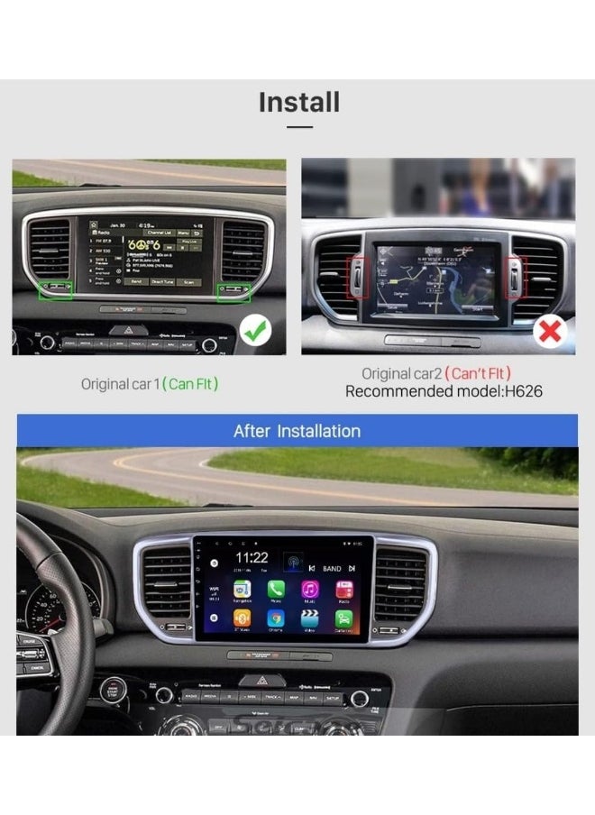 Vierex Android Car Stereo For Kia Sportage 2018 2019 2020 2021 2022 With Apple Carplay Android Auto Wireless WiFi DSP FM&AM BT AHD Camera Included Fast Interface  2GB 32GB 4Core  - Image 3
