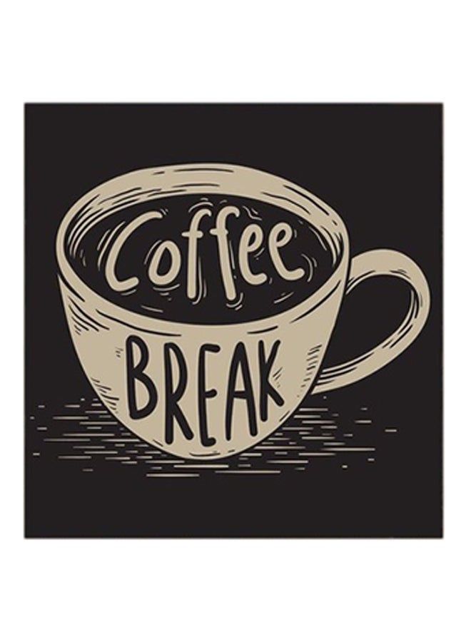 RYN Coffee Break MDF Wall Art Beige/Black - Image 1