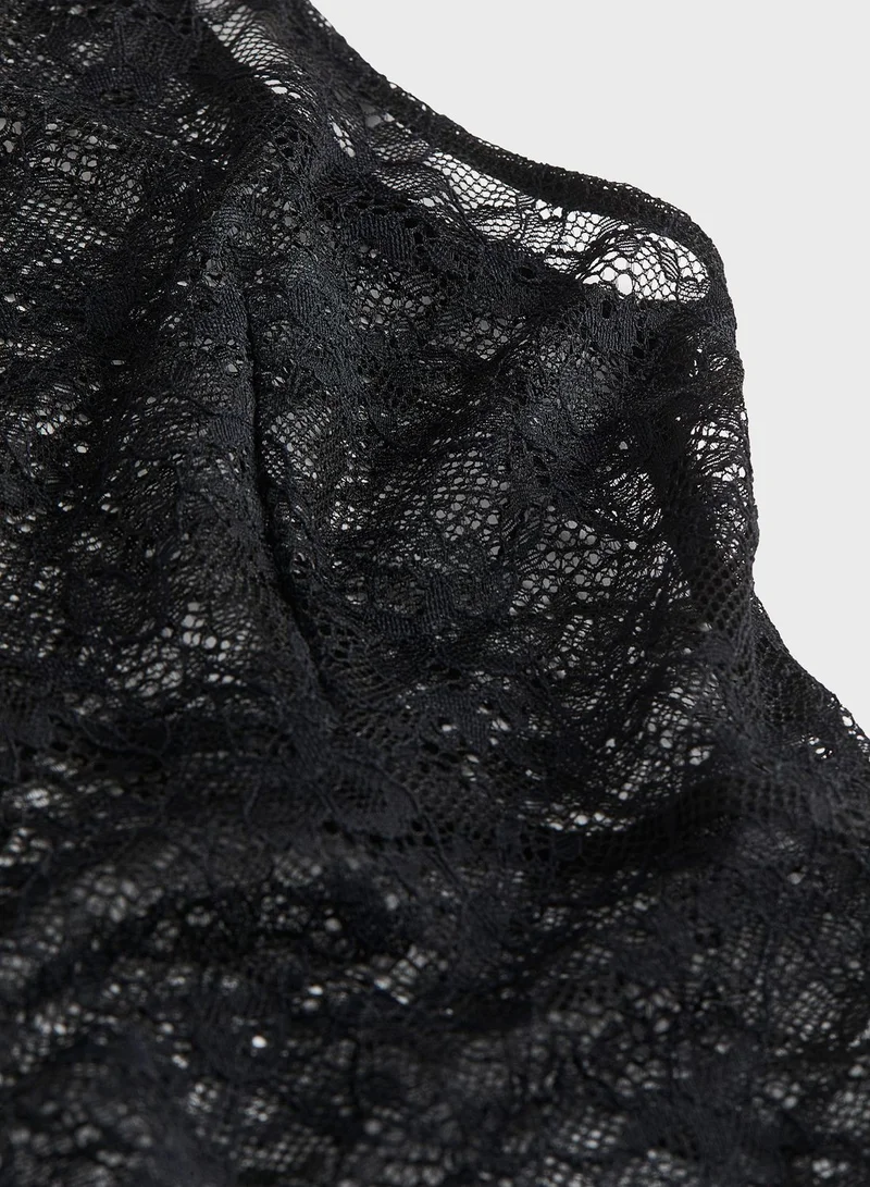 H&M Lace High Leg Body