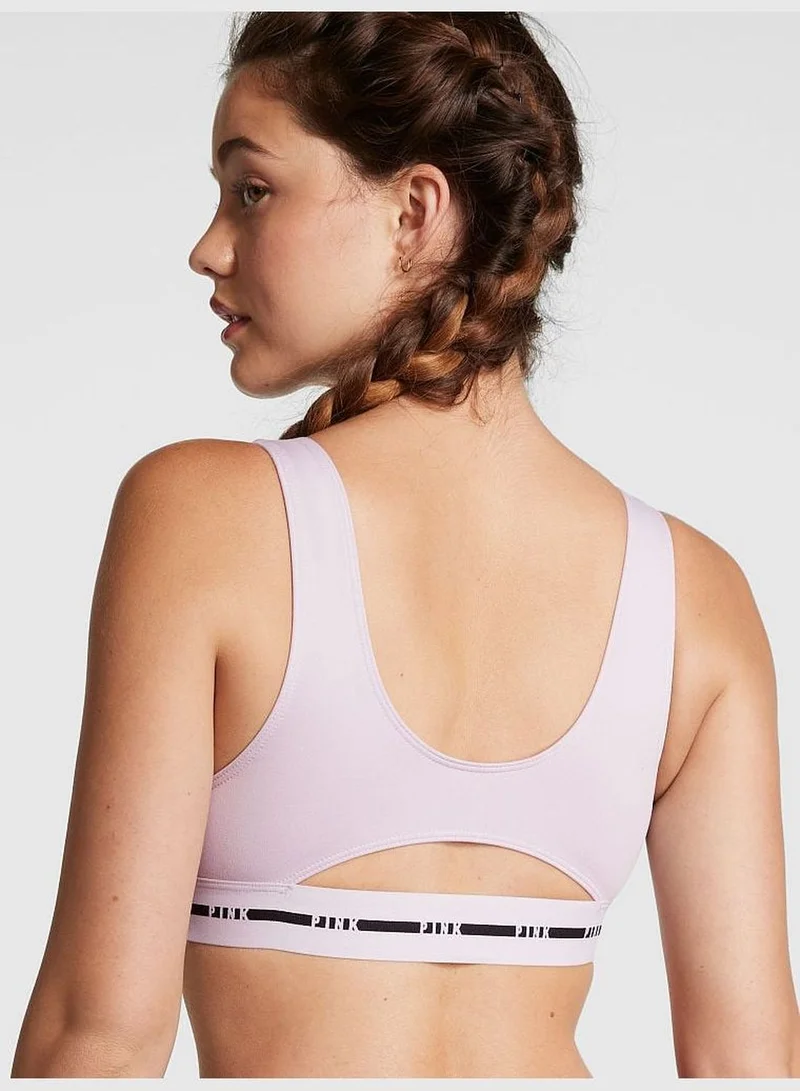 PINK Soft Ultimate Lightly Lined Square-Neck Sports Bra