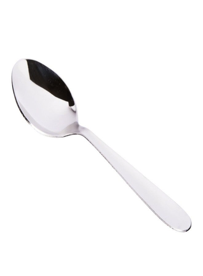 Krishn ROOP Stainless Steel Tea Spoon, 12-Pieces Round Edge (Silver) - Image 2