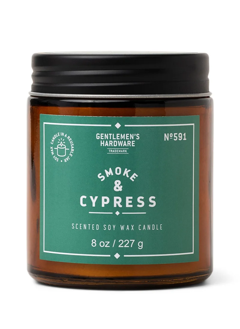 جنتلمنز هاردوير Jar Candle Smoke and Cypress 8oz