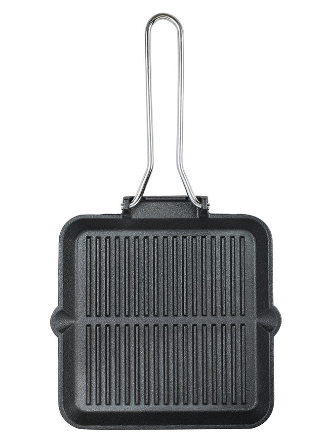 Prestige Cast Iron Chargriller Black/Silver 24cm - Image 1