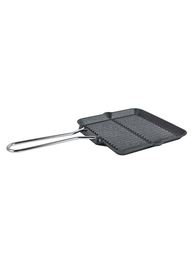 Prestige Cast Iron Chargriller Black/Silver 24cm - Image 3
