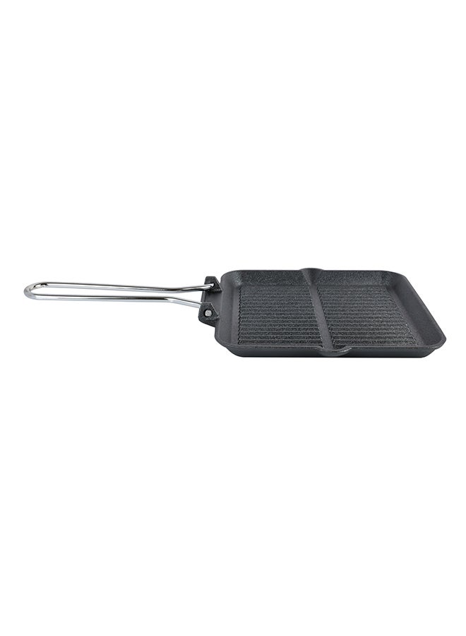 Prestige Cast Iron Chargriller Black/Silver 24cm - Image 4