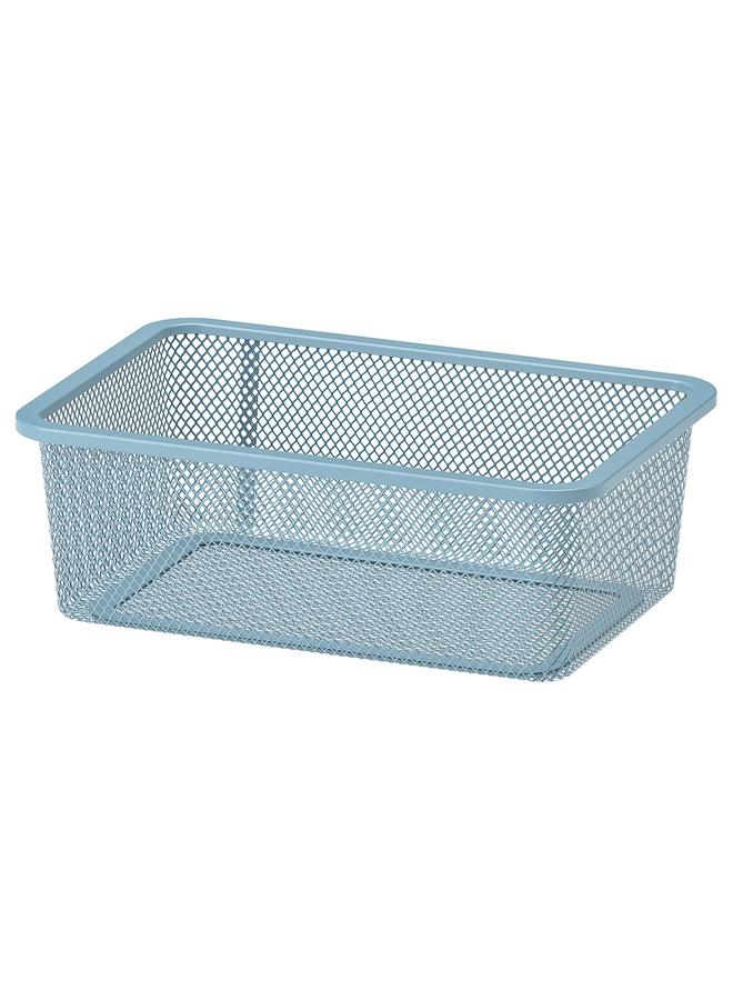 Zaboon Mesh Storage Box, Grey-Blue, 20X30X10 Cm - Image 1