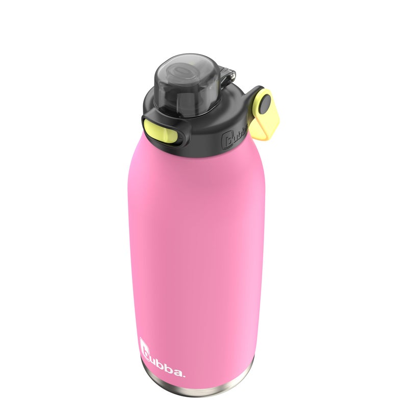 Bubba Radiant Stainless-Steel Pop-Up Straw  40oz Water Bottle  Medium  Rubberized Azalea - Image 2