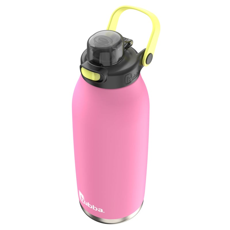 Bubba Radiant Stainless-Steel Pop-Up Straw  40oz Water Bottle  Medium  Rubberized Azalea - Image 4