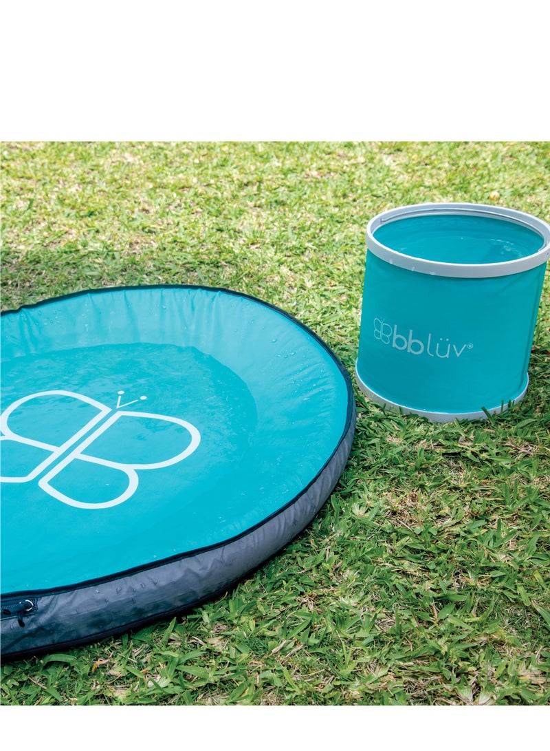bbluv Spläsh - Baby Paddling Pool (21.1 x 85.1 x 6.1 cm) | Portable Water Play Pool with Foldable Bucket | Lightweight, Durable & Easy to Clean | Perfect for Beach, Park & Outdoor Fun - Image 2