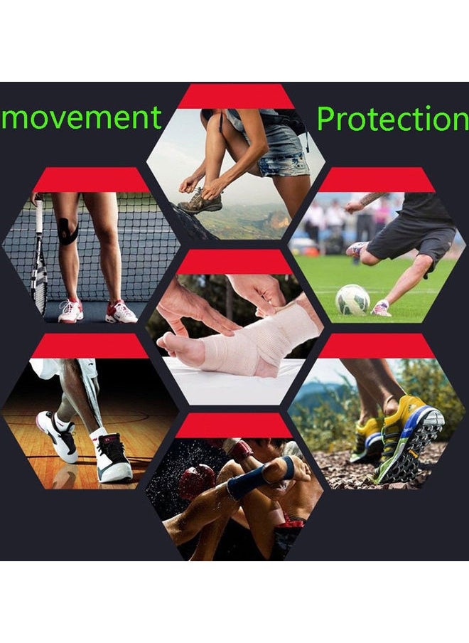 NIBEMINENT - Ankle Sprain Brace Foot Support Bandage Achilles Tendon Strap Guard Protector 20 x 10 20cm - Image 1