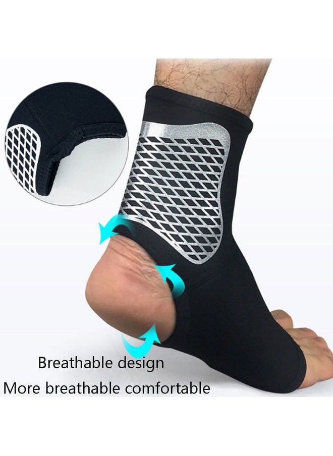NIBEMINENT - Ankle Sprain Brace Foot Support Bandage Achilles Tendon Strap Guard Protector 20 x 10 20cm - Image 1