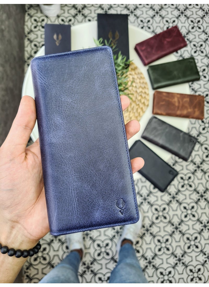 VISSO - 902 Leather Men's Women's Wallet Handbag with Snap-On Lanyard and Personalized Phone Case - Image 1
