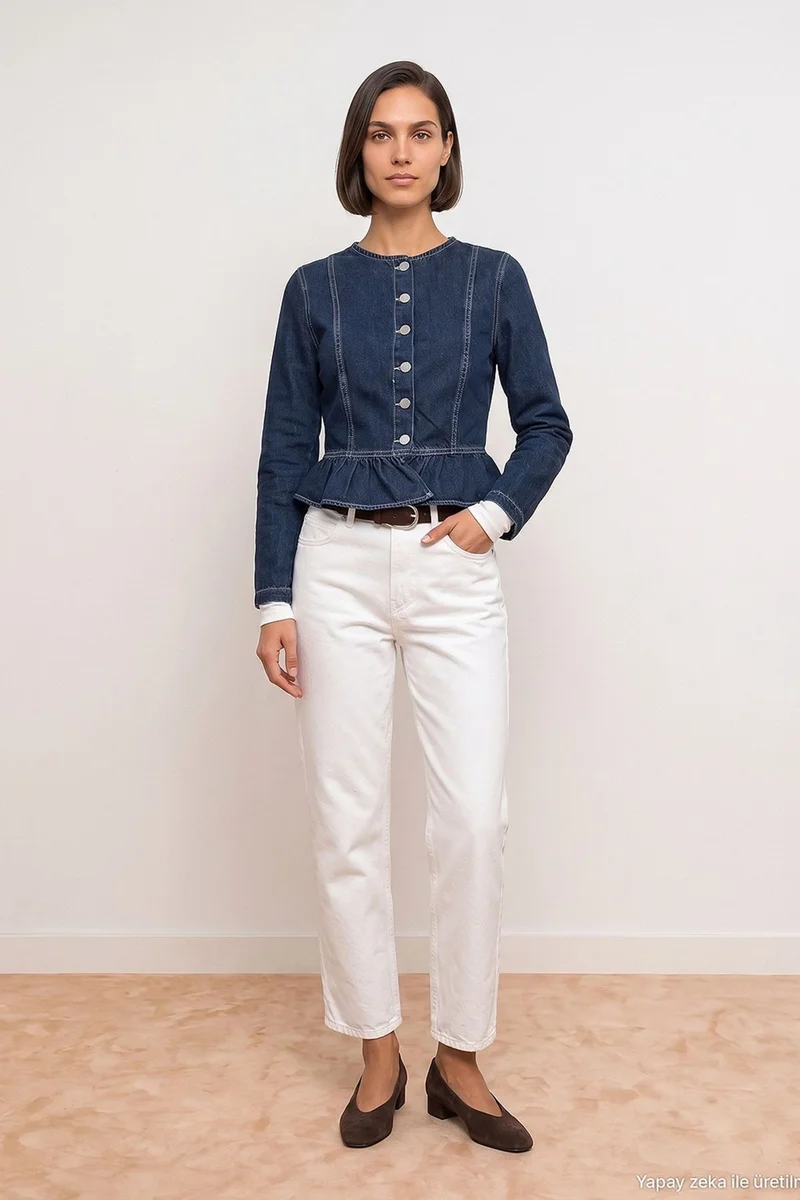 Dilvin Dark Blue Denim DILVIN Women's Puffer Down Coat for Women | Best Price UAE
