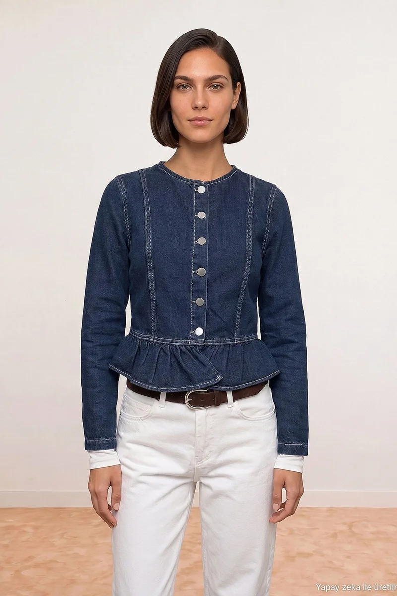 Dilvin Dark Blue Denim DILVIN Women's Puffer Down Coat for Women | Best Price UAE