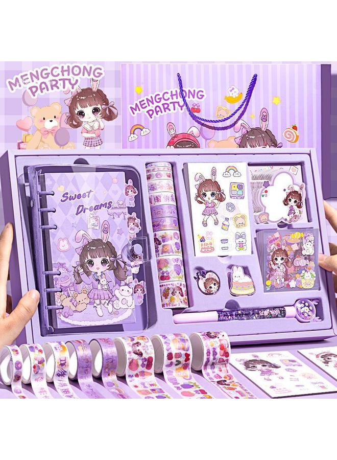 Bluejw Hand Account Book Suit Gift Box Cute Girl's Hand Account Book Cane Book Pupils Children's Tools For Making Cane - Image 2