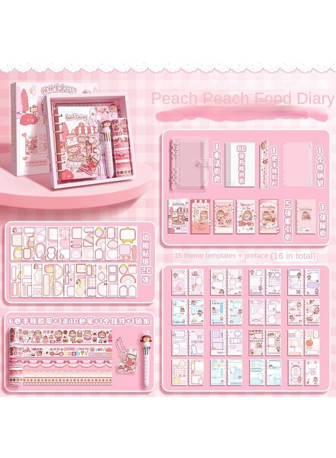 Bluejw Hand Account Book Suit Gift Box Cute Girl's Hand Account Book Cane Book Pupils Children's Tools For Making Cane - Image 1