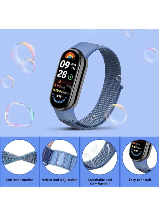 X-Tech sports band compatible with Xiaomi Mi Band 10, 9, and 8, made of unisex nylon, size 16-21.1 cm - Image 5