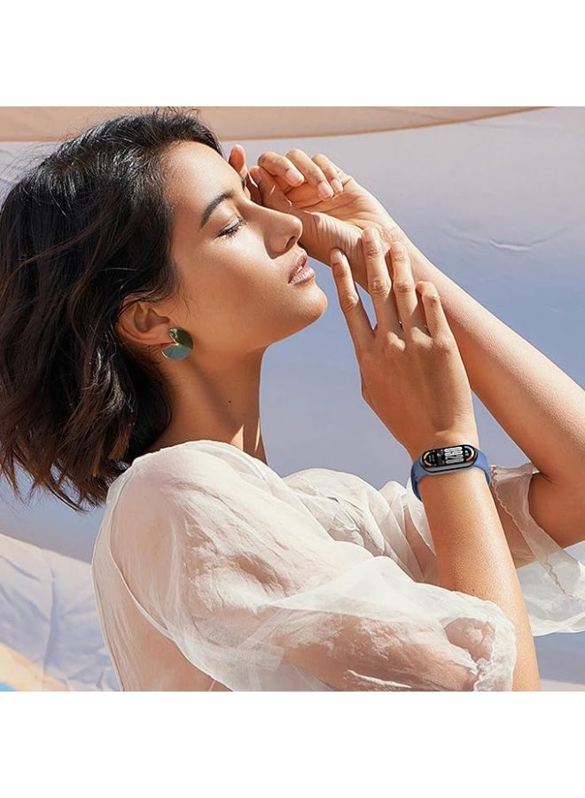 X-Tech sports band compatible with Xiaomi Mi Band 10, 9, and 8, made of unisex nylon, size 16-21.1 cm - Image 4