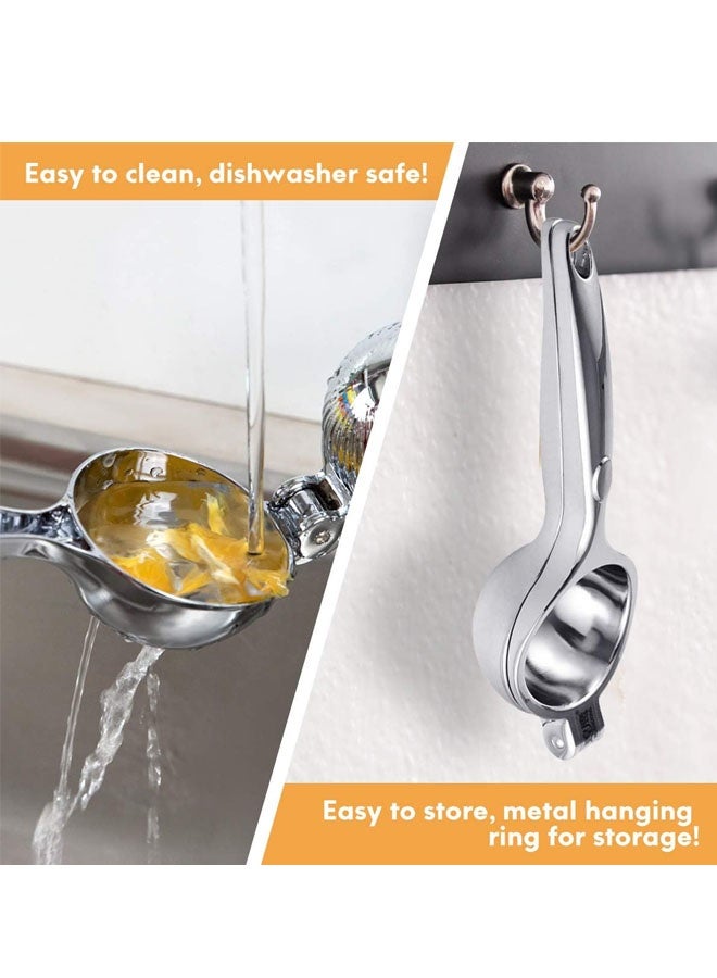 Lemon Squeezer, Lemon Squeezer Juicer, Citrus Juicer Handheld, Metal Lemon Hand Press, Lime Squeezer Bar Tool - Image 5