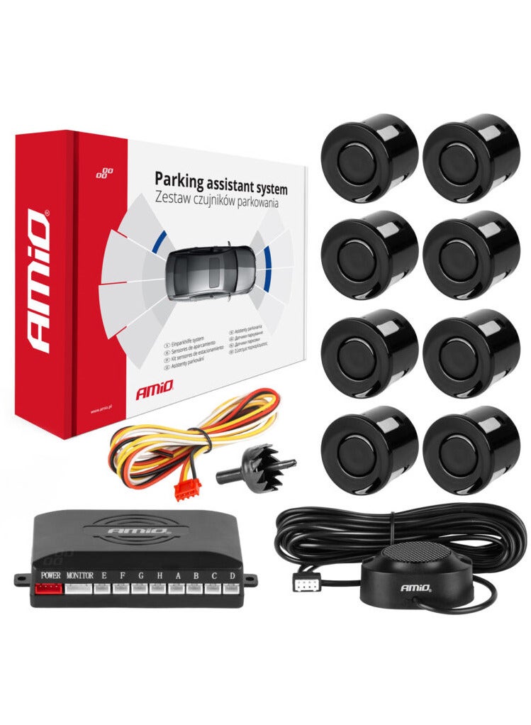 AMIO Parking sensor 8 Buzzer black - Image 1