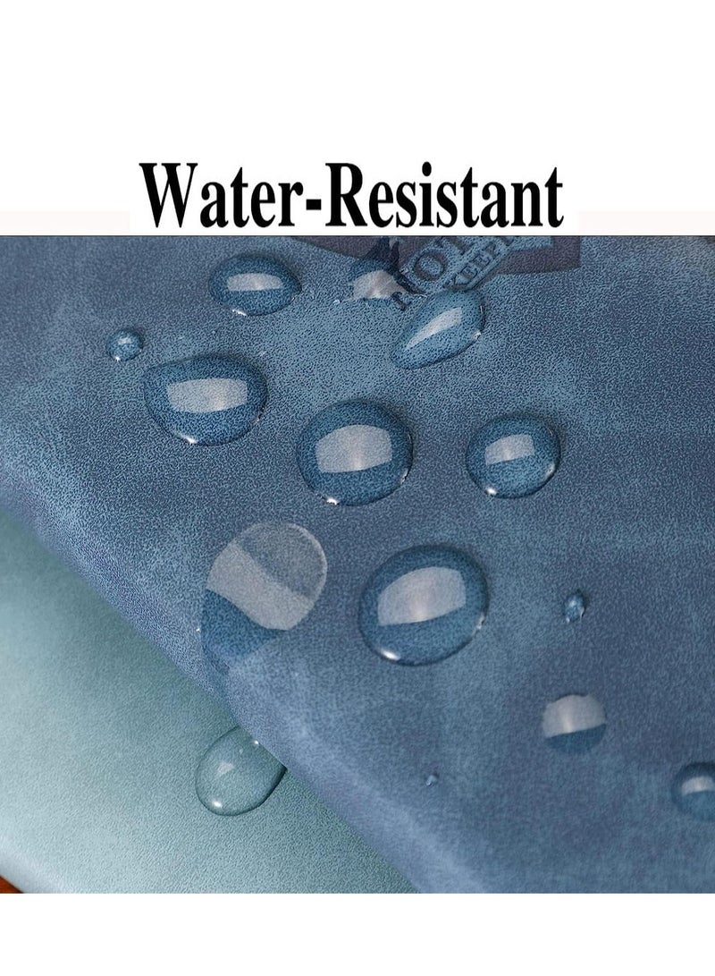 SYOSI دفتر يوميات A5، دفاتر ملاحظات تنفيذية بغلاف مقوى مع ورق سميك ممتاز، مفكرة من جلد البولي يوريثان لطلاب الأعمال والمكاتب اليومية (8.4 * 6 بوصة أزرق) - Image 4