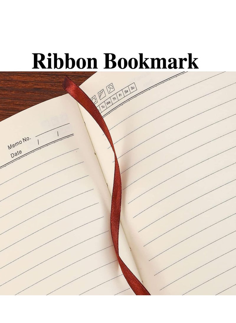 SYOSI دفتر يوميات A5، دفاتر ملاحظات تنفيذية بغلاف مقوى مع ورق سميك ممتاز، مفكرة من جلد البولي يوريثان لطلاب الأعمال والمكاتب اليومية (8.4 * 6 بوصة أزرق) - Image 5