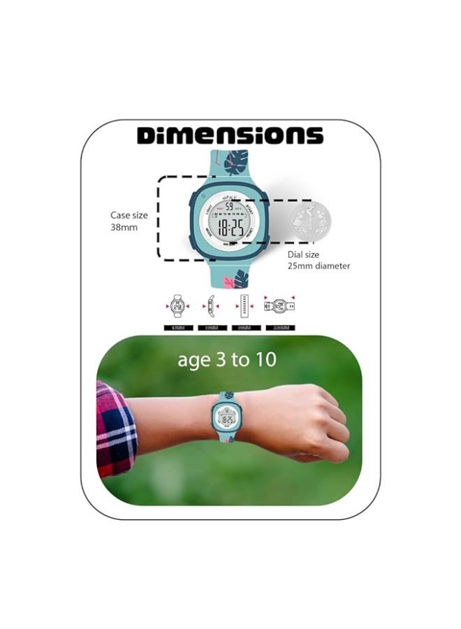 SPIKY Digital Sports Watch for Kids | Multifunctional, Luminous Display, Alarm | Water Resistant & Printed Silicone Strap | Best Birthday Gift Wrist Watches for Girls & Boys | Age 2-14 yrs - Image 2