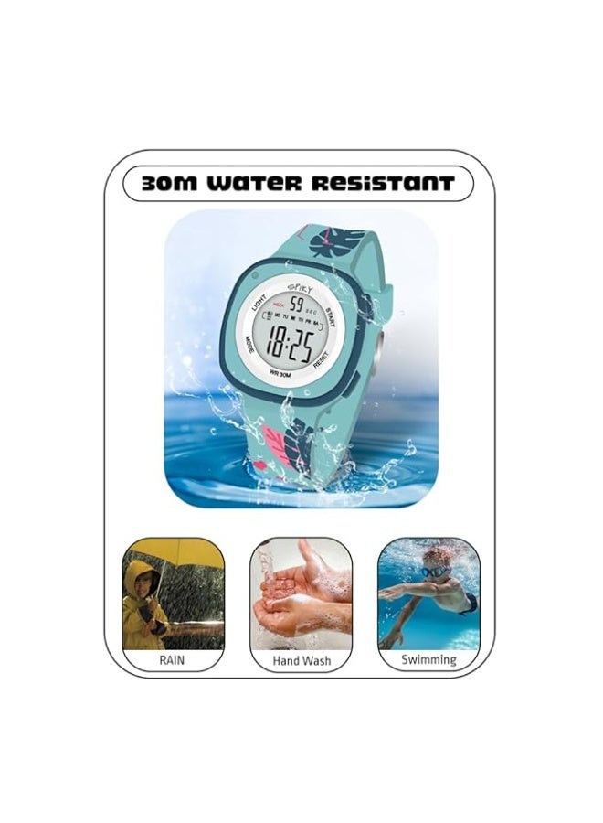 SPIKY Digital Sports Watch for Kids | Multifunctional, Luminous Display, Alarm | Water Resistant & Printed Silicone Strap | Best Birthday Gift Wrist Watches for Girls & Boys | Age 2-14 yrs - Image 5