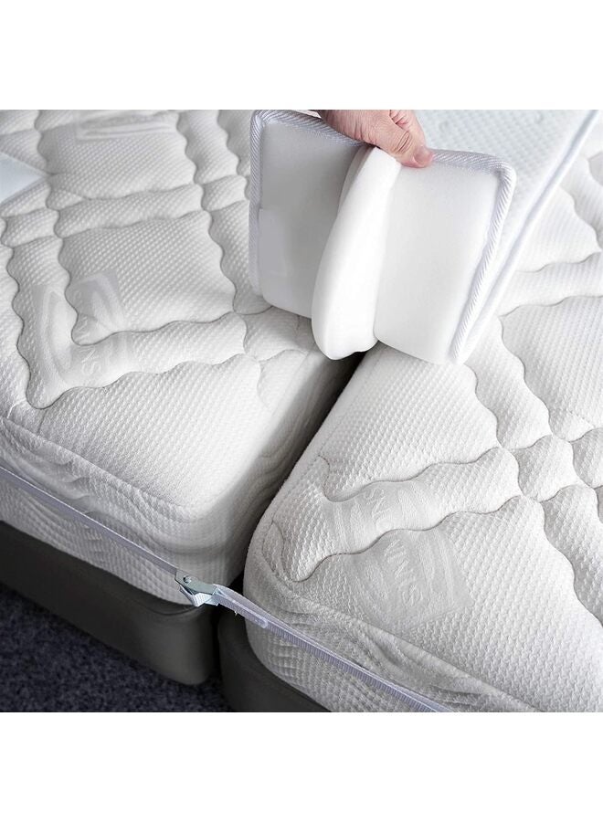 طقم تحويل سرير مزدوج إلى سرير كينج - جسر السرير - حشو فجوة كينج مقسم للسرير القابل للتعديل - موصل سرير مزدوج وتوأم XL لتحويل السرير إلى كينج - جسر المرتبة (8 بوصة، 10 بوصة، 12 بوصة) (المقاس: 8 بوصات) - Image 2