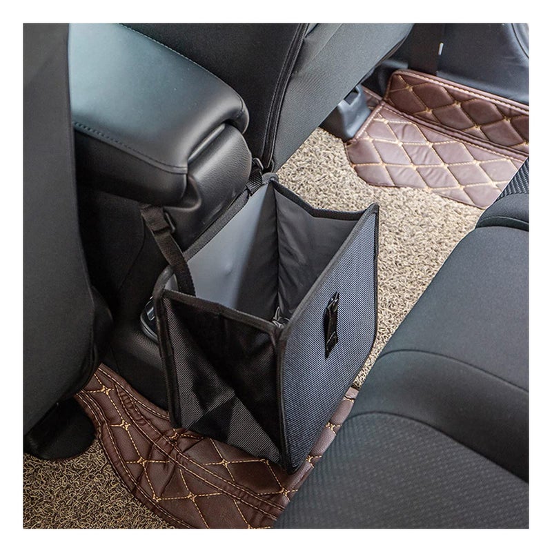Fekey&JF Foldable Trash Can, Hanging Waterproof Leakproof Storage Bag with Large Capacity, Car Interior Accessories (Large) - Image 1
