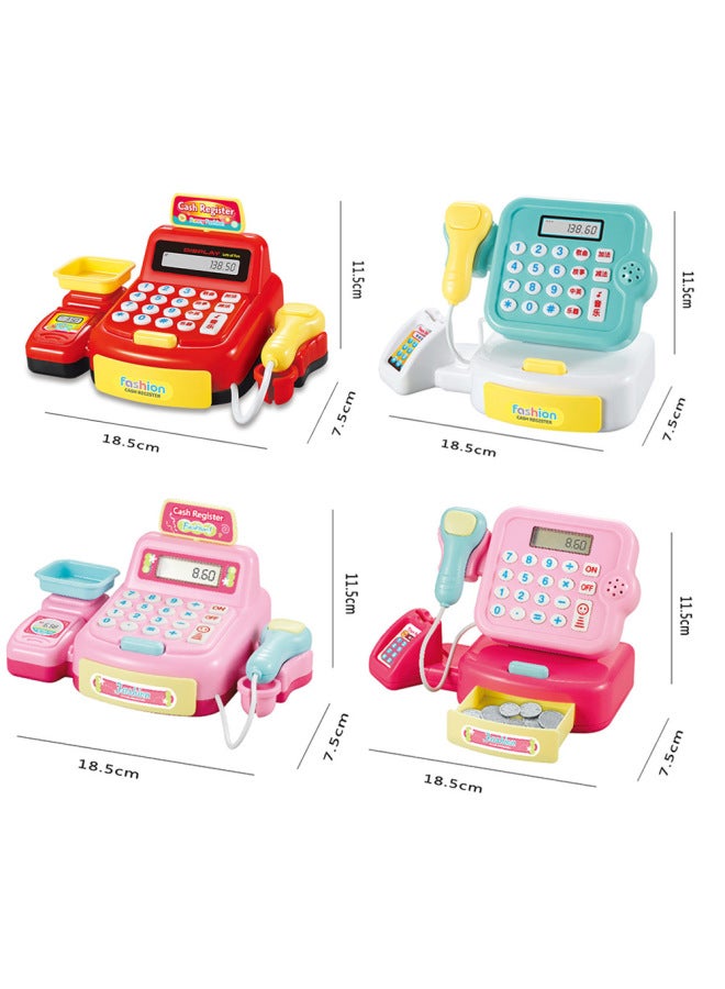 لعبة تسجيل النقود للأطفال للأولاد والبنات، لعبة بيت اللعب، محاكاة الماسح الضوئي في السوبر ماركت، حساب تسجيل النقود - اللون: سجل النقود الأخضر 【مسح + تمرير】】 - Image 5