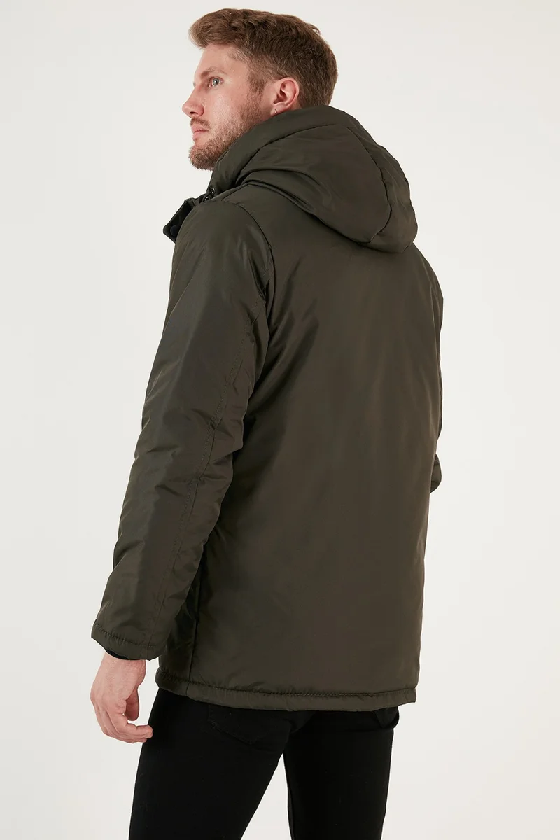 Buratti Water Repellent Cold Resistant Slim Fit Hooded Coat Men's Coat 5762020