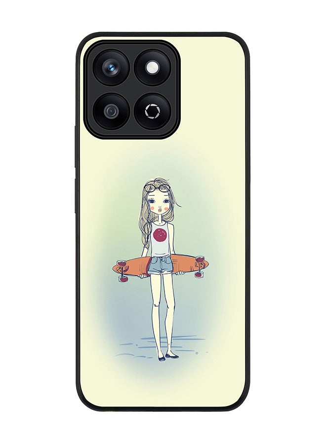 Stylizedd For Honor X7c 4G Case,Slim fit Camera Protection, Shockproof Thin Phone cover  - Skater Girl - Image 1