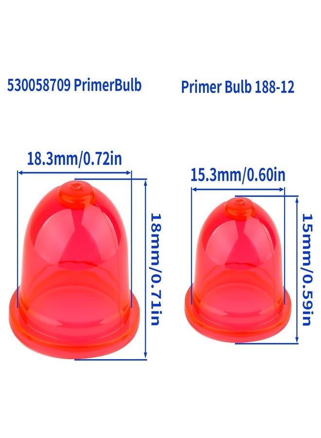 HUSWELL 188-12-1 0057003 0057004 Primer Bulb Pump Bulbs for Sthil 41331212700 Homelite 01201 UP04802 Echo 12318140630 and Homelite Echo Stihl Robi Zama Primer Pouland 561635001 A01195A - Image 2