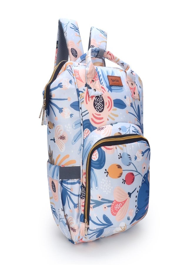 Laee cute baby Diaper Bag for Mothers | Spacious Waterproof Backpack with Multiple Pockets to Easily Organise Baby Essentials, Various Sized Pockets (light pink print) - Image 2