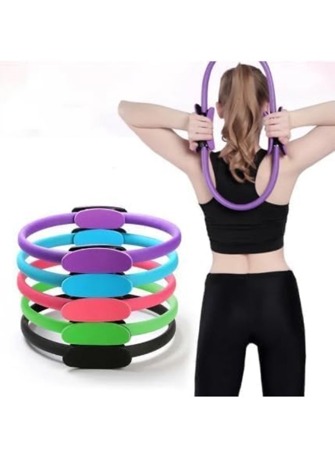 حلقة بيلاتس للياقة البدنية، مقاومة منخفضة ، للتمارين والتمدد ( متعدد الألوان ) - Image 3