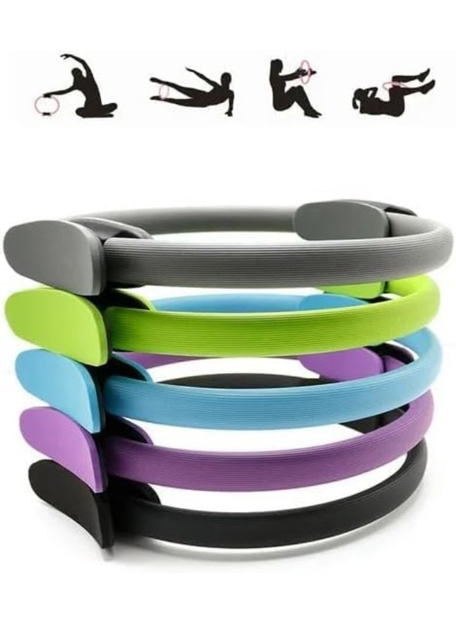 حلقة بيلاتس للياقة البدنية، مقاومة منخفضة ، للتمارين والتمدد ( متعدد الألوان ) - Image 4