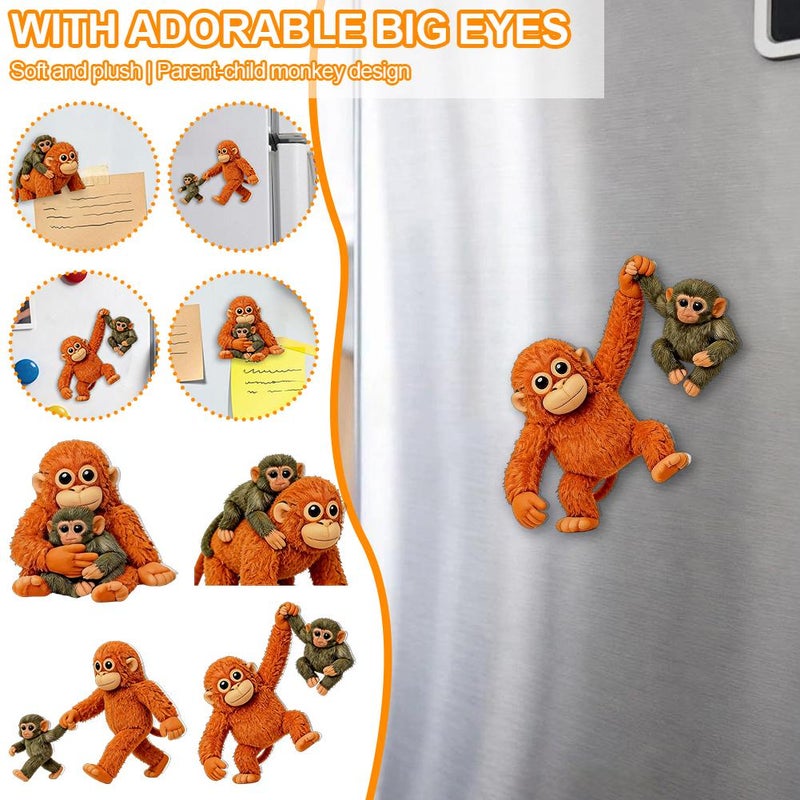 Creative Monkey Refrigerator Magnets - Protective Boxing Monkey Fridge Magnets - Image 3