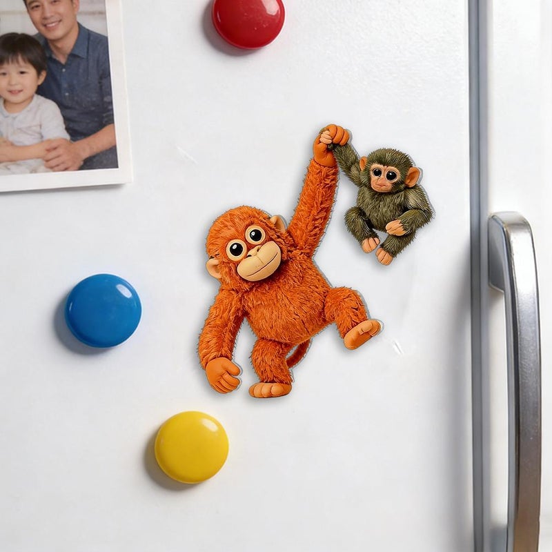 Creative Monkey Refrigerator Magnets - Protective Boxing Monkey Fridge Magnets - Image 5