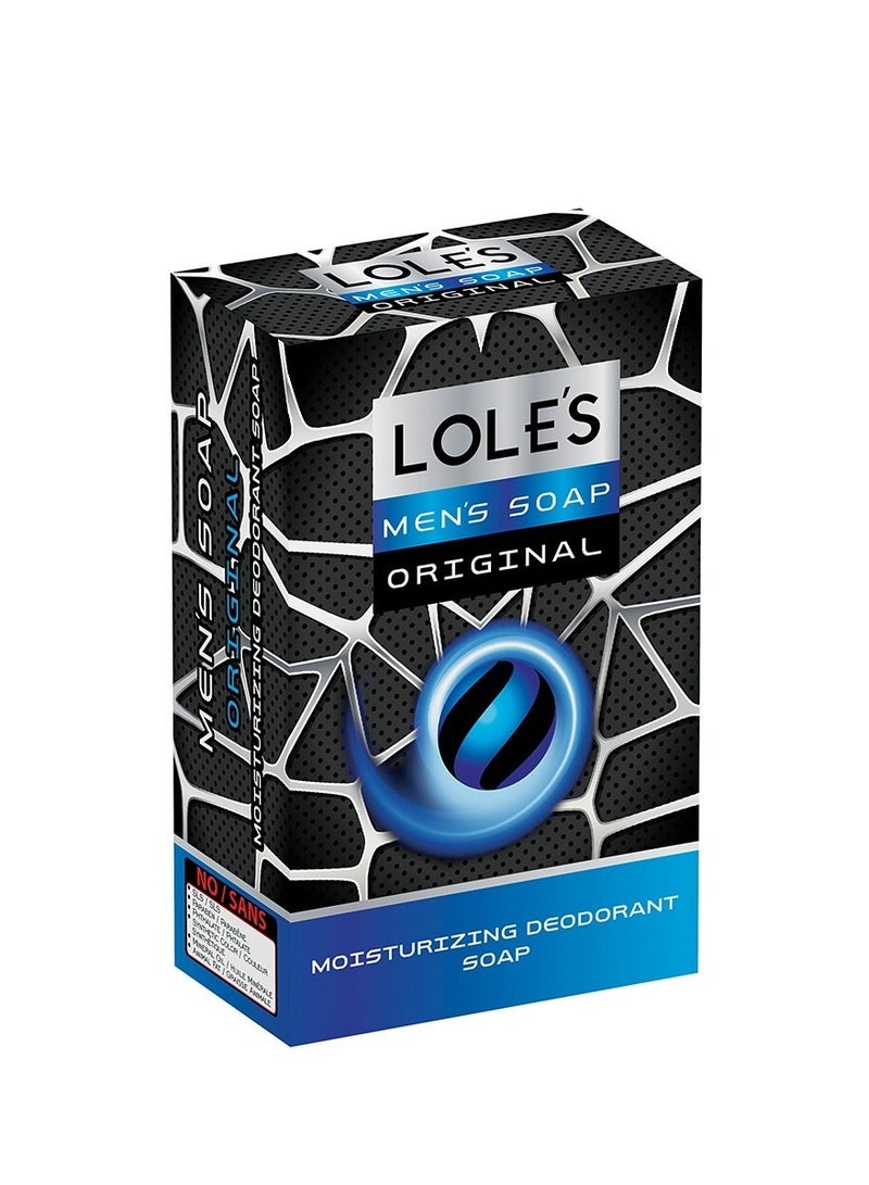 Lole's Men’s Soap Original – Moisturizing Deodorant Bar, SLS-Free, Paraben-Free, No Animal Fat, 100% Vegetable-Based Soap 150g - Image 4