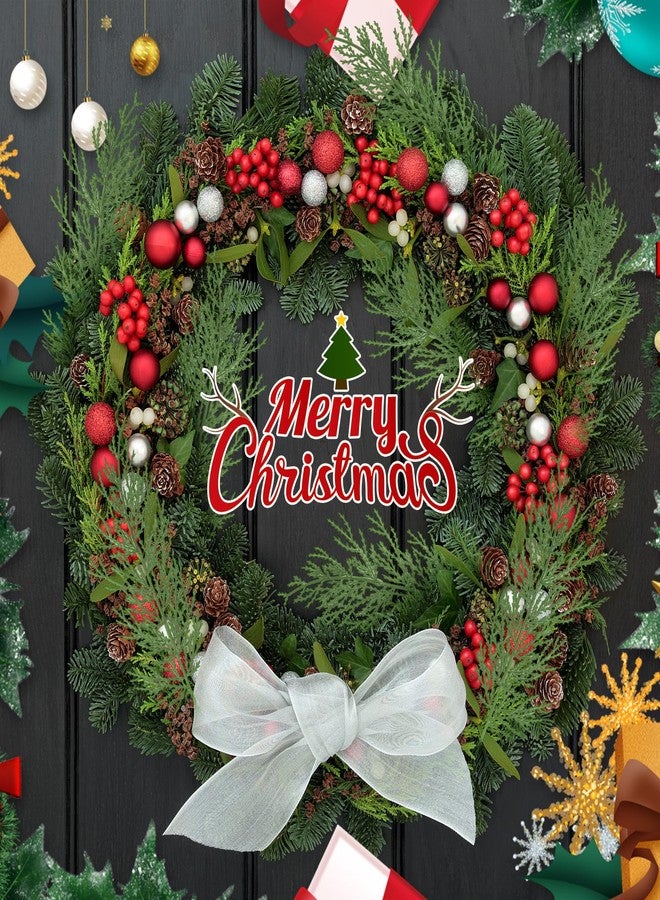Ledoira Artificial Pine Branches Christmas Faux Cedar Stems Cedar Pine Picks Branches,Green Cedar Sprigs Christmas Greenery Pine Picks for Wreath Craft DIY Winter Home Decorations,40PCS - Image 5