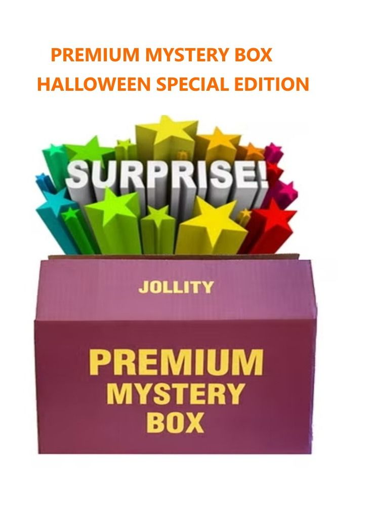JOLLITY LLC صندوق غموض مميز لعيد الهالوين - إصدار خاص يحتوي على 5 عناصر إضافية وهدية خاصة