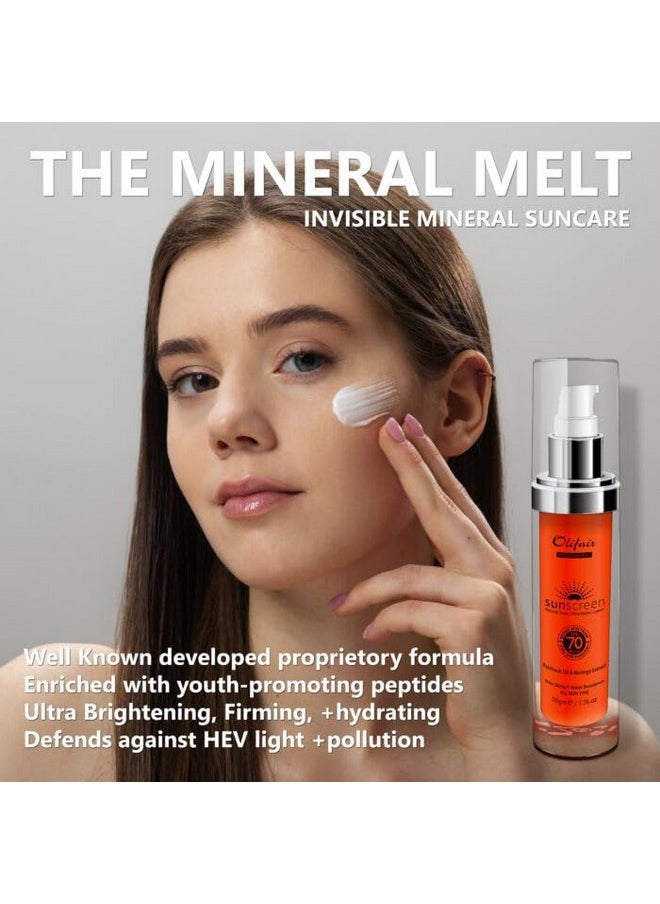 Olifair - Ultra Matte Sunscreen Lotion Spf 70++With Patchouli Oilnon Sticky & Greasyall Type Skin 50 G(Pack Of 1) - Image 1