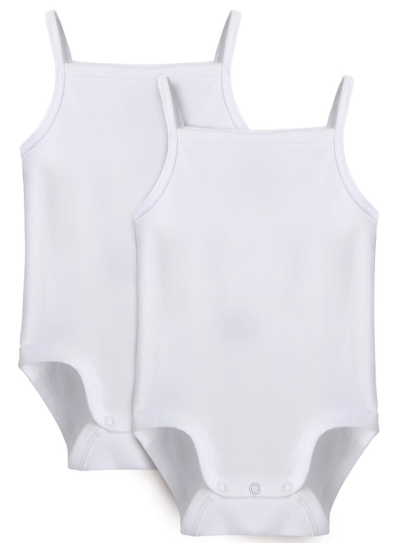 BabyShoora Baby Unisex Tank Bodysuit (Pack Of 2) - Image 1