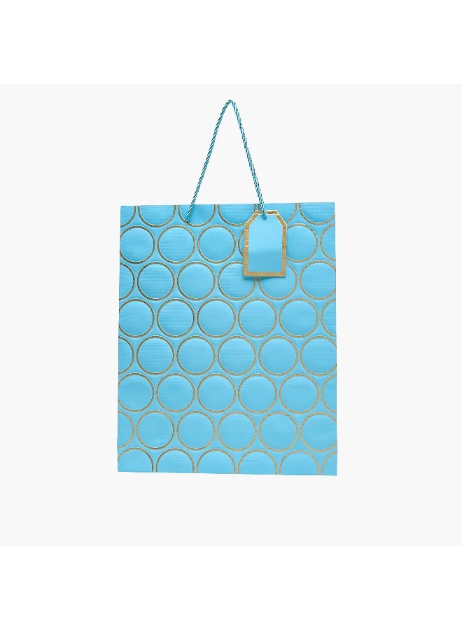 Lifestyle Geometric Print Paper Gift Bag - Medium