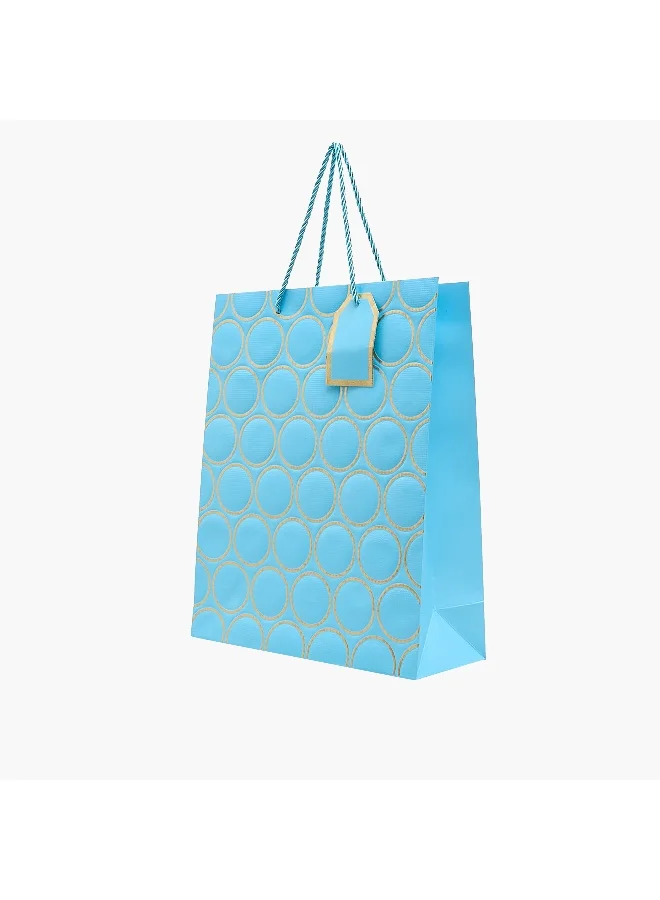 Lifestyle Geometric Print Paper Gift Bag - Medium